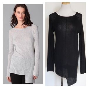 Black T by Alexander Wang Loose 1x1 Ribbed Tunic